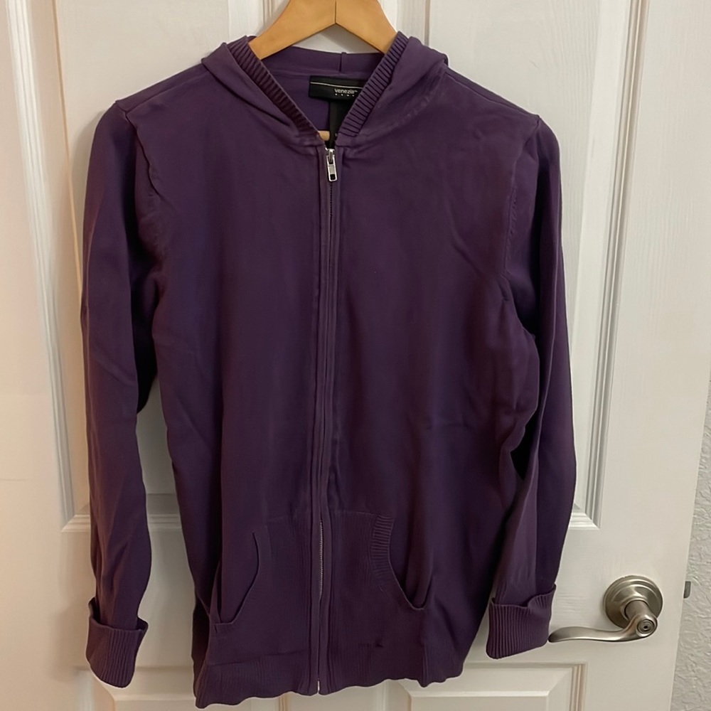 Venezia purple zip up hoodie